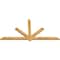 Ekena Millwork Kennewick Rough Sawn Timber Gable Bracket, Western Red Cedar, 84"W x 42"H x 2"D x 4"F, 12/12 Pitch GBW084X42X0204KEN00RWR - alternate 2